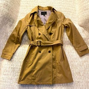 Brown trench coat